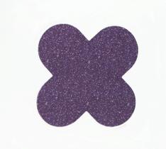 Forminha para doces 4 Pétalas Glitter Roxo - 50 unidades - NC Toys