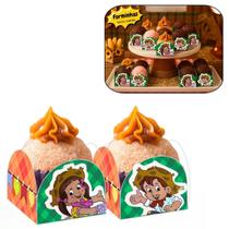 Forminha para Doces Festa Junina Bandeirinhas - 50 Unidades