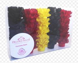 Forminha para Doces Finos - Madri Preto / Vermelho / Amarelo -50 unidades - Decora Doces Forminha para Doces Finos - Madri Preto / Vermelho / Amarelo -50 unidades - Decora Doces