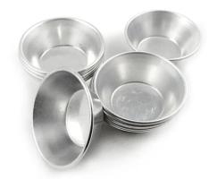 FORMINHA PARA EMPADA 63x44x18mm EM ALUMINIO N. 3 LISA C/ 36 PCS FORMINHA PARA EMPADA 63x44x18mm EM ALUMINIO N. 3 LISA C/ 36 PCS