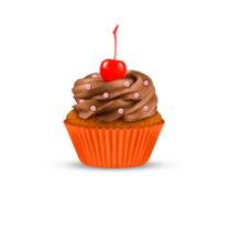 Forminha para Mini Cupcake - Laranja - 45 unidades - Plac - Rizzo Forminha para Mini Cupcake - Laranja - 45 unidades - Plac - Rizzo