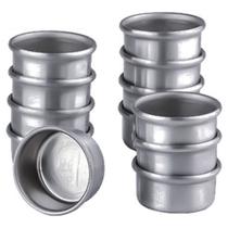 Forminha para Pão de Mel em Alumínio 6,3 cm com 12 Peças Doupan
