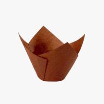 Forminha Tulipa Marrom Com 200 - Ecopack Forminha Tulipa Marrom Com 200 - Ecopack