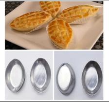 Forminhas Barquete e Salgados de Alumínio Kit 100 unidades