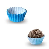 Forminhas De Papel Azul brigadeiro Numero 5 C/ 1000Un