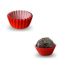 Forminhas De Papel Vermelha Brigadeiro Numero 5 C/ 1000Un