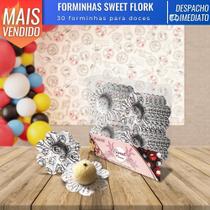 Forminhas Doces Sweet Papel Flork Festas Aniversário Casamento Decoração