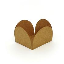 Forminhas para Doces 4 Pétalas Kraft - 50 unidades - FunFestas - Rizzo