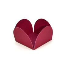 Forminhas para Doces 4 Pétalas Marsala - 50 unidades - FunFestas - Rizzo