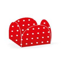 Forminhas para Doces 4 Pétalas Poá Poá Vermelha e Branco 50 unidades NC Toys Forminhas para Doces 4 Pétalas Poá Poá Vermelha e Branco 50 unidades NC Toys