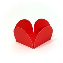 Forminhas para Doces 4 Pétalas Vermelho - 50 unidades - FunFestas - Rizzo