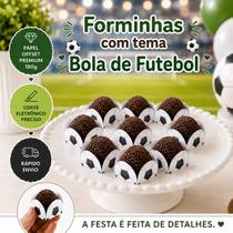 Forminhas para Doces Personalizadas no Tema Bola de Futebol 4 Pétalas para Doces de Festa Infantil Forminhas para Doces Personalizadas no Tema Bola de Futebol 4 Pétalas para Doces de Festa Infantil