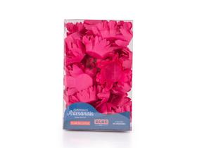 Forminhas Para Doces Pink Rosa Choque Flor de Lótus 40 Unidades