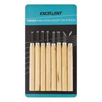 Formões P/ Entalhar Madeira Jogo C/ 8 Peças 6xq Formões P/ Entalhar Madeira Jogo C/ 8 Peças 6xq