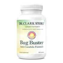 Fórmula Anti-Cândida Bug Buster Dr Clark Store 620mg, 100 Cápsulas, Suporte à Desintoxicação de Cândida e Saúde Digestiva