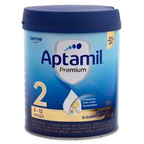 Fórmula Infantil Aptamil Premium 2 Danone 6 a 12 meses 800g Fórmula Infantil Aptamil Premium 2 Danone 6 a 12 meses 800g