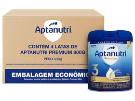 Fórmula Infantil Aptanutri Premium 3 Pack com 4 unidades de 800g