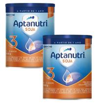 Fórmula Infantil Aptanutri Soja 3 Danone 800g Para Crianças de 1 a 3 anos Sem Lactose KIT com 2 unidades Fórmula Infantil Aptanutri Soja 3 Danone 800g Para Crianças de 1 a 3 anos Sem Lactose KIT com 2 unidades