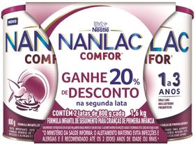 Fórmula Infantil Comfor Nanlac Leite Nestle 1,6kg 2 Unidades
