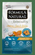 Fórmula natural dog biscuits abóbora, coco e quinoa pequeno porte 250g