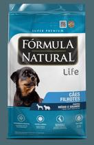 Fórmula natural life cães filhotes portes médio e grande 2,5kg