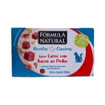 Formula Natural Receitas Caseiras Gatos Adultos Carne 100G Formula Natural Receitas Caseiras Gatos Adultos Carne 100G