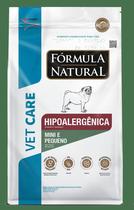 Fórmula natural vet care hipoalergênica cães portes mini e pequeno 2kg