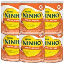 Fórmula Ninho Zero Lactose 380G Nestlé Leite Ninho kit c/6 Fórmula Ninho Zero Lactose 380G Nestlé Leite Ninho kit c/6