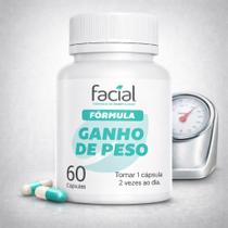 Fórmula para Ganho de Peso com 60 Cápsulas - Aumento de Apetite e Absorção de Nutrientes