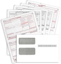 Formulários W2 2024 NextDayLabels - 4 Partes para 25 Funcionários
