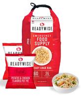 Fornecimento de alimentos de emergência ReadyWise Ready Grab Bag 60 porções Fornecimento de alimentos de emergência ReadyWise Ready Grab Bag 60 porções