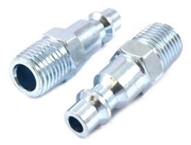 Forney 75600 Tapón de Ajuste de Aire Macho NPT 1/4" Paquete de 2