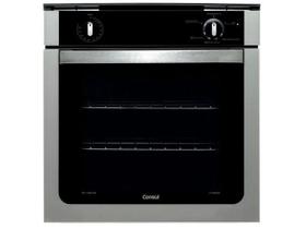 Forno a Gas de Embutir Consul Grill 78L Preto/ Prata COA84BR