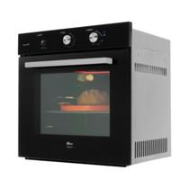 Forno a gás de embutir fischer infinity 78 litros com grill preto 220v Forno a gás de embutir fischer infinity 78 litros com grill preto 220v