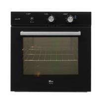 Forno a gás de embutir fischer infinity 78l com grill preto