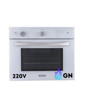 Forno à Gás Natural de Embutir Stelar 46 litros Topázio Branco GN