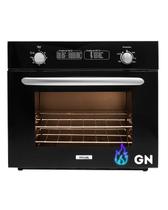 Forno À Gás Natural de Embutir Stelar Due 55 Litros Preto GN Forno À Gás Natural de Embutir Stelar Due 55 Litros Preto GN