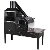 Forno Acoplado 3 Em 1 Fornos Pinhal Fogão na Direita