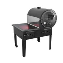 Forno acoplado lux preto chapa vitroceramica