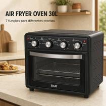Forno Air Fryer Fritadeira Elétrica 110V Cesta Bandeja Removivel e Controle de Temperatura Forno Air Fryer Fritadeira Elétrica 110V Cesta Bandeja Removivel e Controle de Temperatura