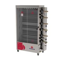 Forno Assador Rotativo Industrial Progás PR-634 Inox Frango 6 Espetos Bivolt