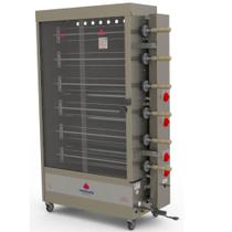 Forno Assador Rotativo Tubular a Gás Progás PR-634 Com 6 Espetos Para 30 Frangos Bivolt P25420