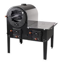 Forno com Fogão a Lenha Gold Chapa Ferro Fundido 80x50cm Forno 161L Inox Lado Esquerdo Termômetro Forno com Fogão a Lenha Gold Chapa Ferro Fundido 80x50cm Forno 161L Inox Lado Esquerdo Termômetro
