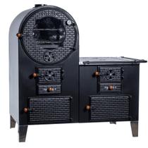 Forno com Fogão a Lenha Gold Forno Inox 161L Chapa Ferro Fundido C/ Gabinete Lado Direito Termômetro Forno com Fogão a Lenha Gold Forno Inox 161L Chapa Ferro Fundido C/ Gabinete Lado Direito Termômetro