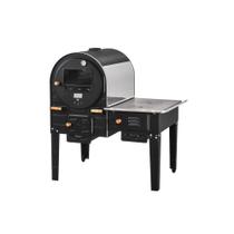 Forno com fogão a lenha Hidro Inox Interno FHIFI-MLE