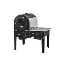 Forno com fogão Hidro Inox Interno lado direito FHIFI-MLE