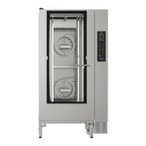 Forno Combinado a Gás CG-MAX EVO 20V Prática c/ Carro Gaiola p/ 20 GN 1/1 x 65 mm Painel Touch Steam Power e Eco Power