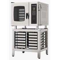 Forno Combinado à Gás Digital com Cavalete e 8 GNs Wictory