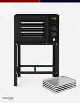 Forno Convector Class Eletrico 4 Assadeiras lisas Originais com Cavalete preto e mais 4 Assadeiras Perfuradas alumínio 35x35 Forno Convector Class Eletrico 4 Assadeiras lisas Originais com Cavalete preto e mais 4 Assadeiras Perfuradas alumínio 35x35