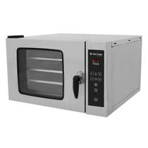 Forno Convector para Pães Inox 04 Assadeiras 220v Wictory Forno Convector para Pães Inox 04 Assadeiras 220v Wictory